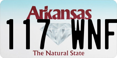AR license plate 117WNF