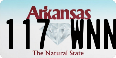 AR license plate 117WNN