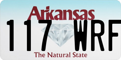 AR license plate 117WRF