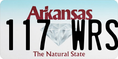 AR license plate 117WRS
