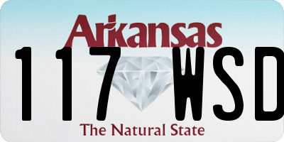 AR license plate 117WSD