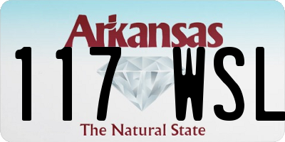 AR license plate 117WSL