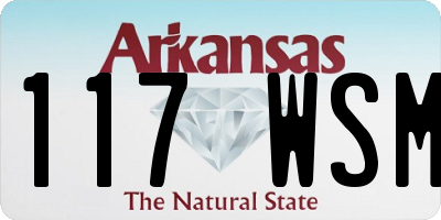 AR license plate 117WSM
