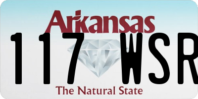 AR license plate 117WSR