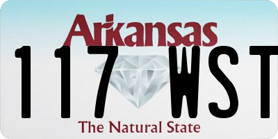 AR license plate 117WST
