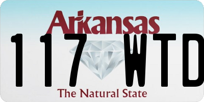 AR license plate 117WTD