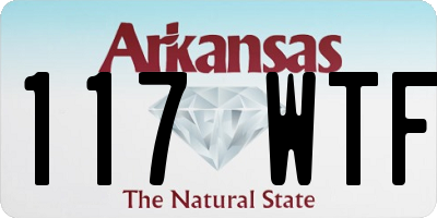 AR license plate 117WTF