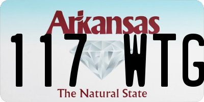 AR license plate 117WTG