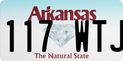 AR license plate 117WTJ