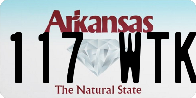 AR license plate 117WTK