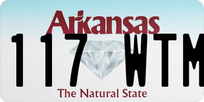 AR license plate 117WTM