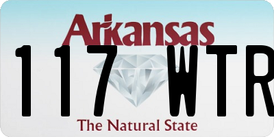 AR license plate 117WTR