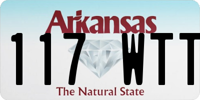 AR license plate 117WTT