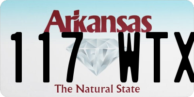 AR license plate 117WTX