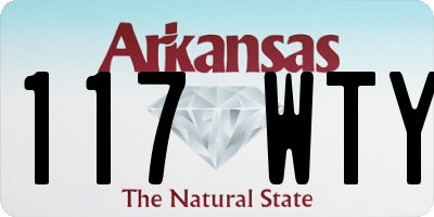 AR license plate 117WTY