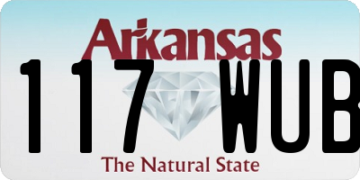 AR license plate 117WUB