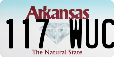 AR license plate 117WUC