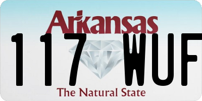 AR license plate 117WUF