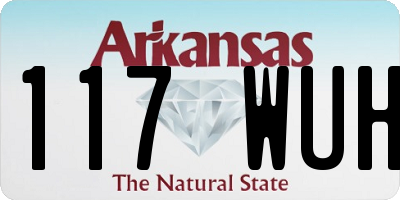 AR license plate 117WUH