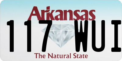 AR license plate 117WUI