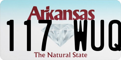 AR license plate 117WUQ