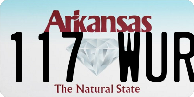 AR license plate 117WUR