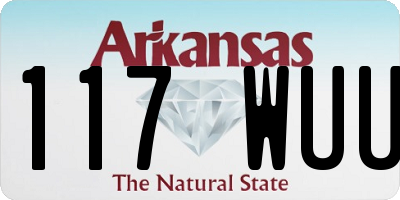 AR license plate 117WUU