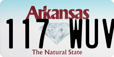 AR license plate 117WUV