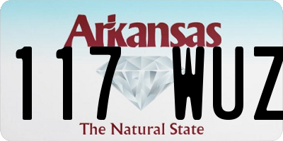 AR license plate 117WUZ