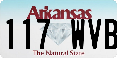 AR license plate 117WVB
