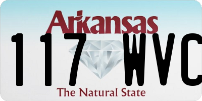 AR license plate 117WVC