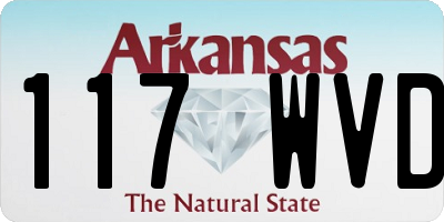 AR license plate 117WVD