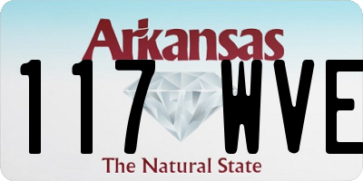 AR license plate 117WVE