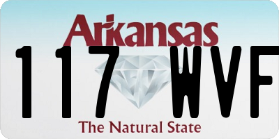 AR license plate 117WVF