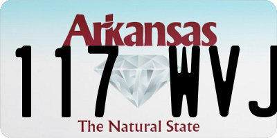 AR license plate 117WVJ