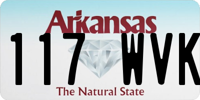 AR license plate 117WVK