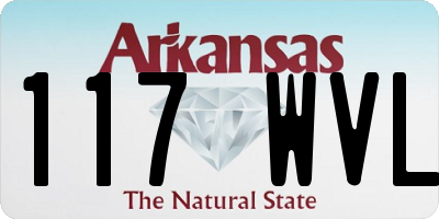 AR license plate 117WVL