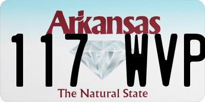 AR license plate 117WVP