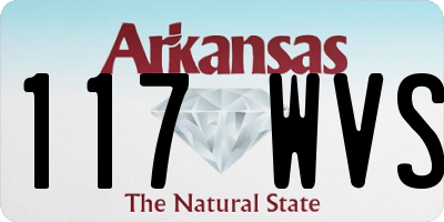 AR license plate 117WVS