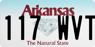 AR license plate 117WVT
