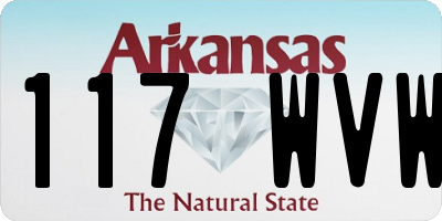 AR license plate 117WVW