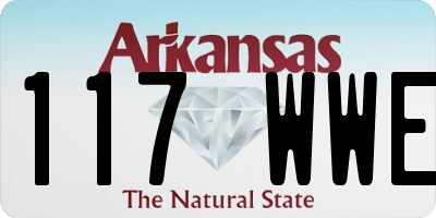 AR license plate 117WWE