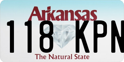 AR license plate 118KPN