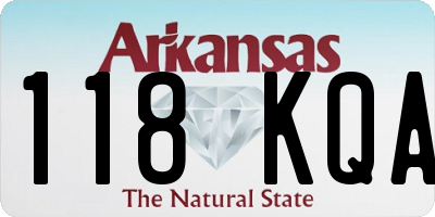 AR license plate 118KQA