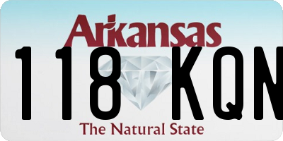 AR license plate 118KQN