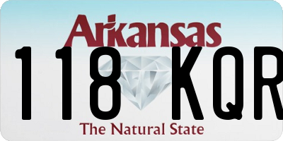 AR license plate 118KQR