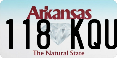 AR license plate 118KQU