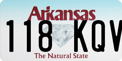 AR license plate 118KQV
