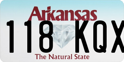 AR license plate 118KQX