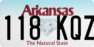AR license plate 118KQZ